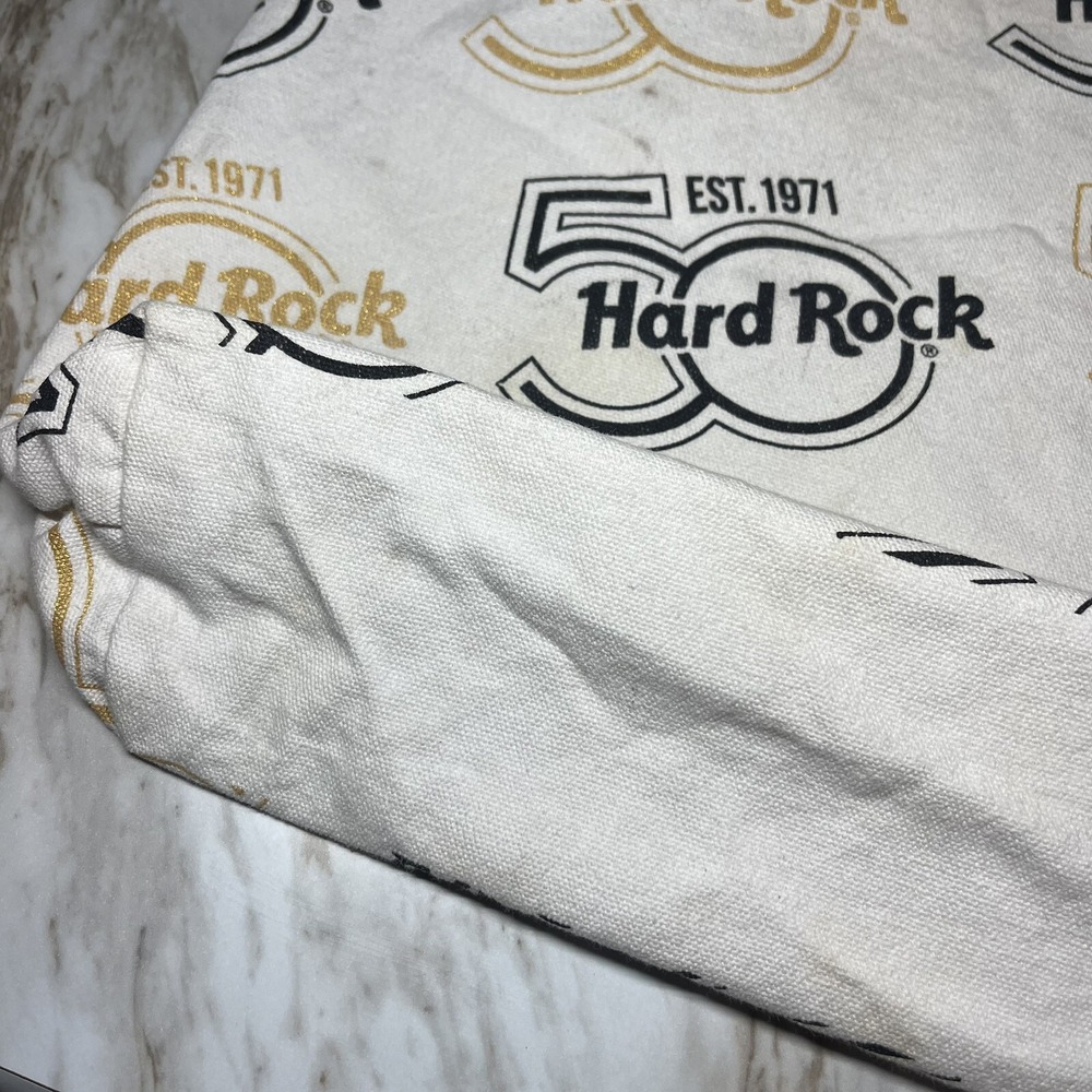 Hard Rock Canvas Tote‎ bag 50th Anniversary Limited Edition Gold Black - Picture 8 of 8